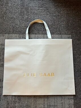Authentic Elie Saab • Paper Shopping Gift Bag